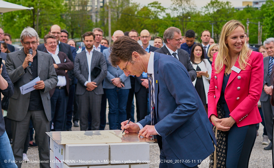 11. Mai 2017 - Grundsteinlegung für die LOGE und dem Kulturquadrat in Neuperlach